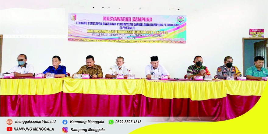 PEMBENTUKAN PANITIA HUT RI KE 77 KEMERDEKAAN RI TAHUN 2022 KAMPUNG MENGGALA